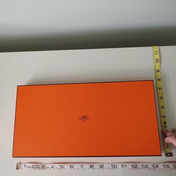 Hermes Authentic Scarf Box And Two Strands Of Ribbon Display Luxury - Picture 6 of 6